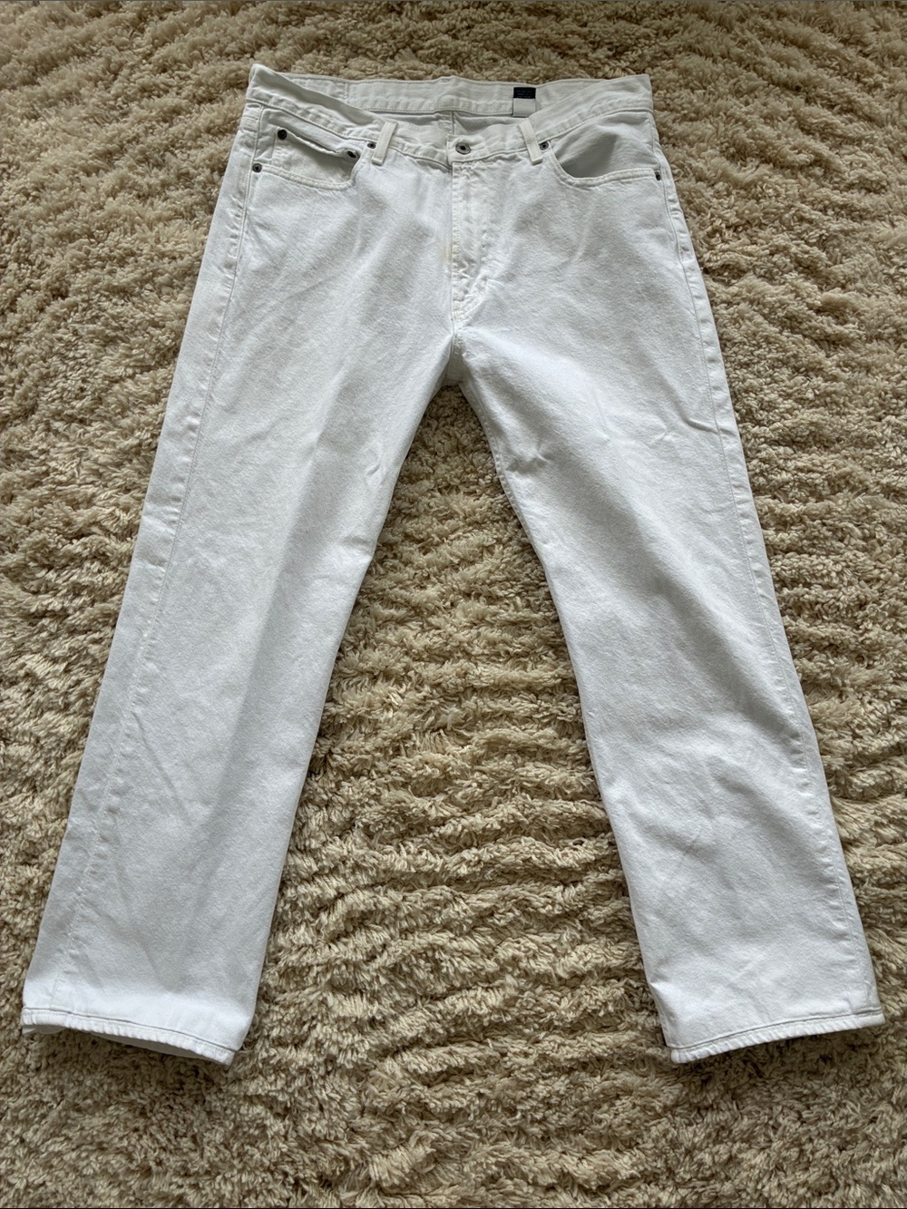 Daniel Cremieux White Straight Jeans - Men's